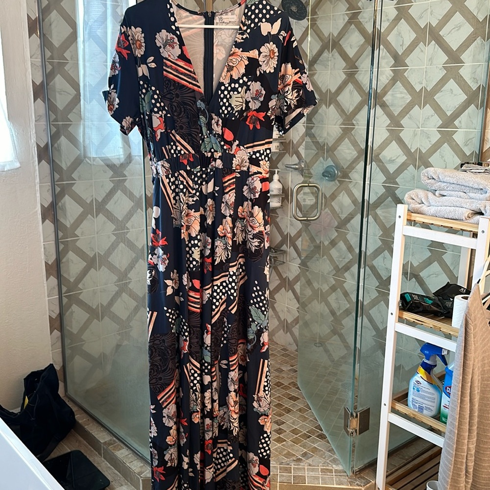 Hazel and Blues short sleeve maxi